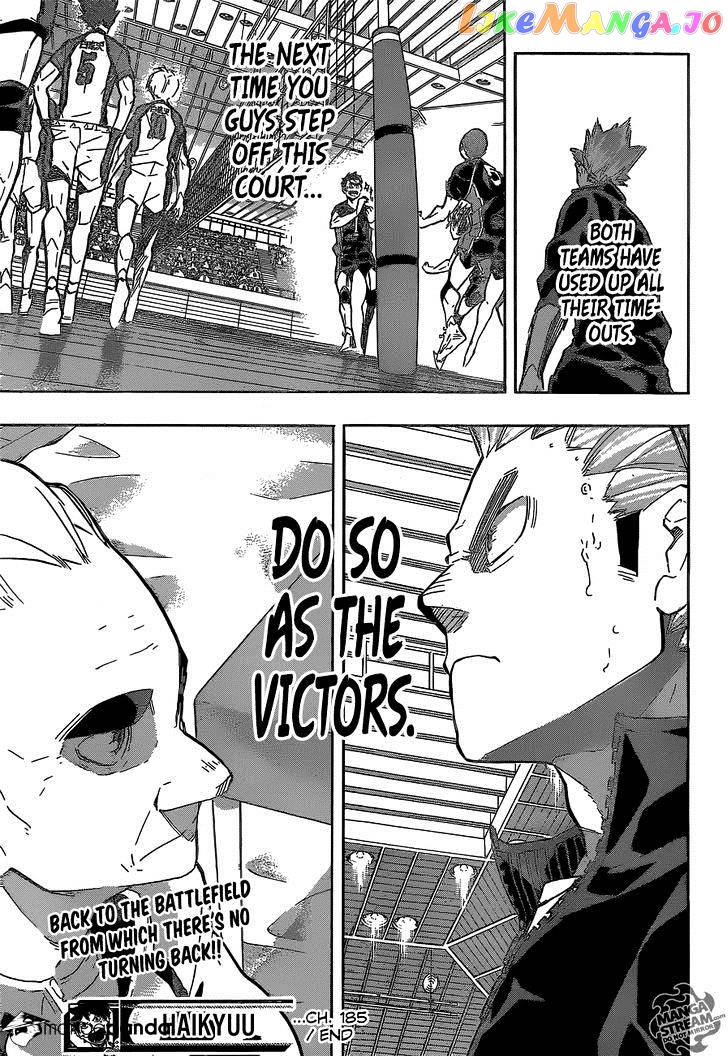Haikyuu!!, Chapter 185 image 18